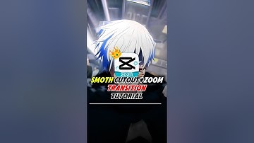 How I Create Smooth Cutout+Zoom Transition Tutorial #capcut #animeedits #edit