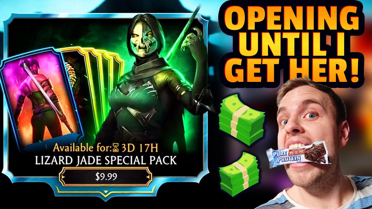 MK Mobile. I Opened Lizard Jade Pack Until I Get Her. Will I Go Broke Today?