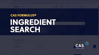 Ingredient Search in CAS Formulus