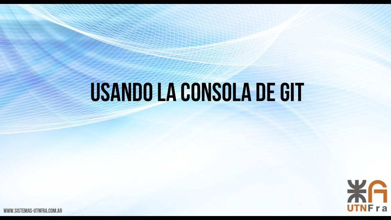 Usar consola de GIT con GITHUB desde Windows - YouTube
