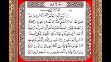 سورة الروم من الآية 29 إلى الآية 32 بصوت القارىء الشيخ مشارى راشد