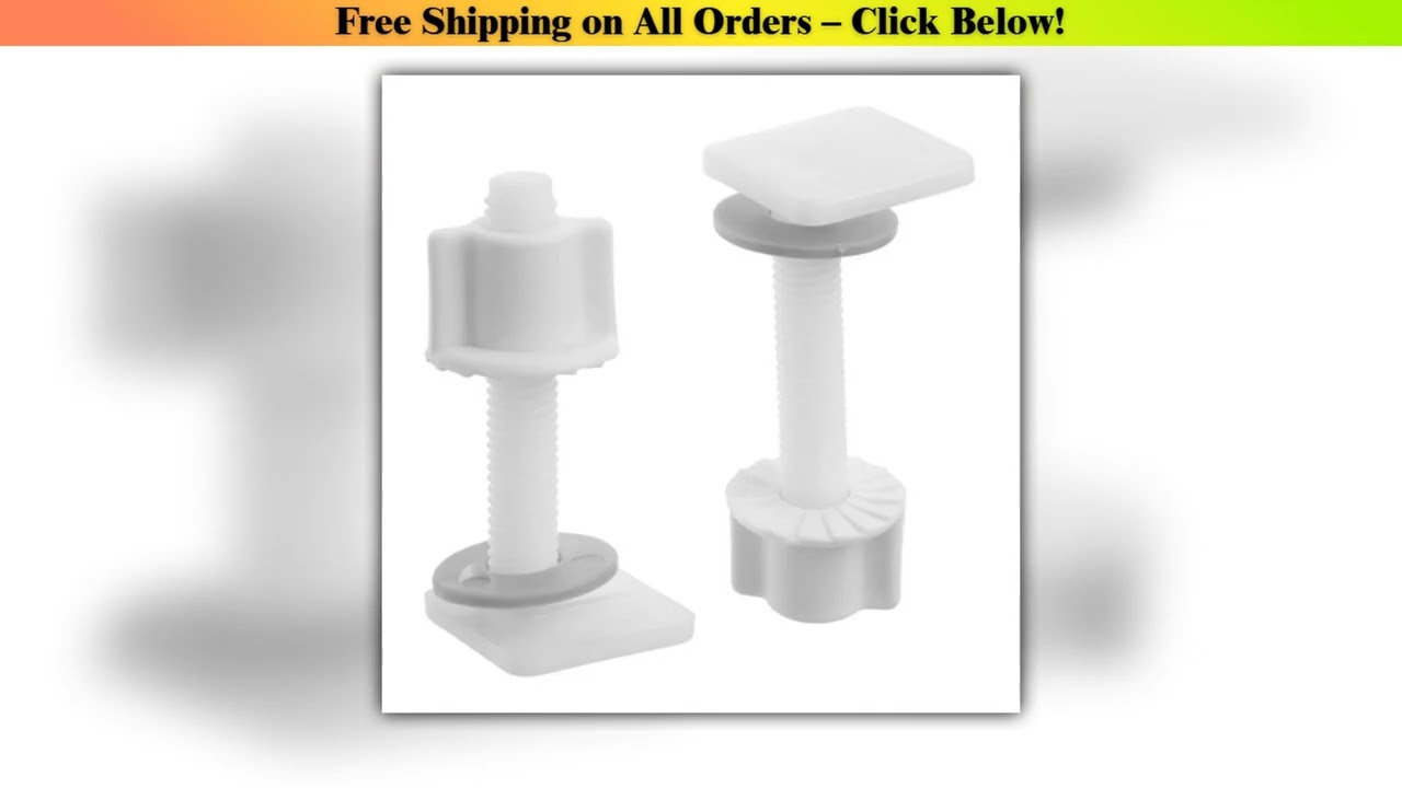 Plastic Toilet Seat Hinge Repair Bolts + Fitting Screws +Washers Kit Accessories Universal