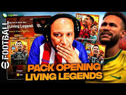 eFootball 2026 | Pack Opening (Big Time e Show Time) Living Legends 2026 em BUSCA do MESSI e CR7!