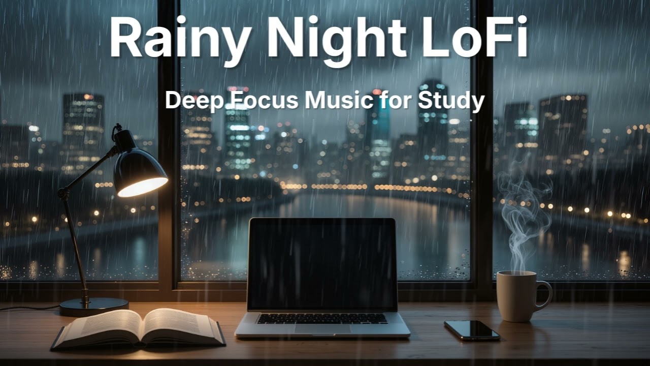 Rainy Night LoFi 🌧️ Deep Focus Music for Study | Calm Beats for Concentration