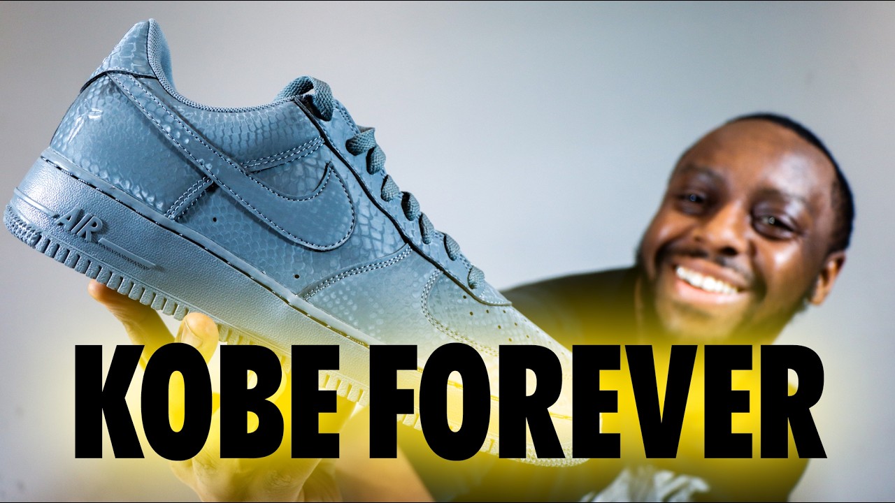 Nike Air Force 1 Kobe Forever Cool Grey Schopes On Foot Review 