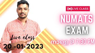 Numats Exam   Maths Class