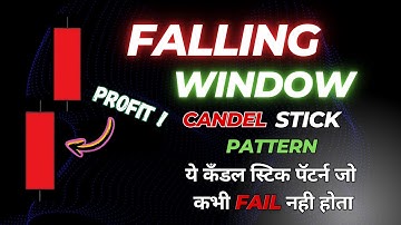 Falling window candlestick pattern in hindi | Technical analysis in hindi | #sharemarket #trading
