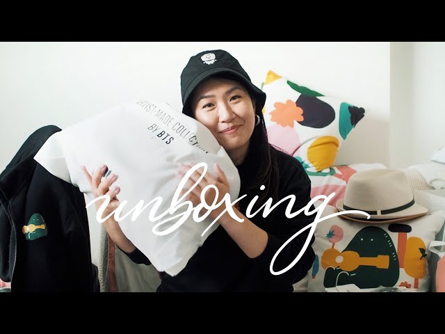 UNBOXING BTS ARTIST MADE COLLECTION MERCH | Jimin's earrings, V's