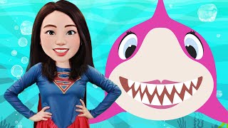 Finger Family with Baby Shark & Baby Dino + Baby Shark Super Heroes & More Nursery Rhymes
