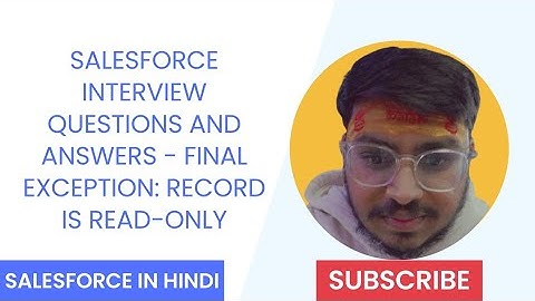 How to Handle  Final Exception: Record is Read-Only