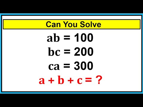 Nice Algebra Math Simplification | Algebra | Find the Value of a+b+c ...