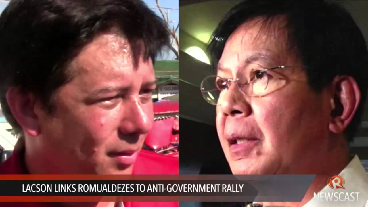 Lacson links Romualdezes to anti government rally