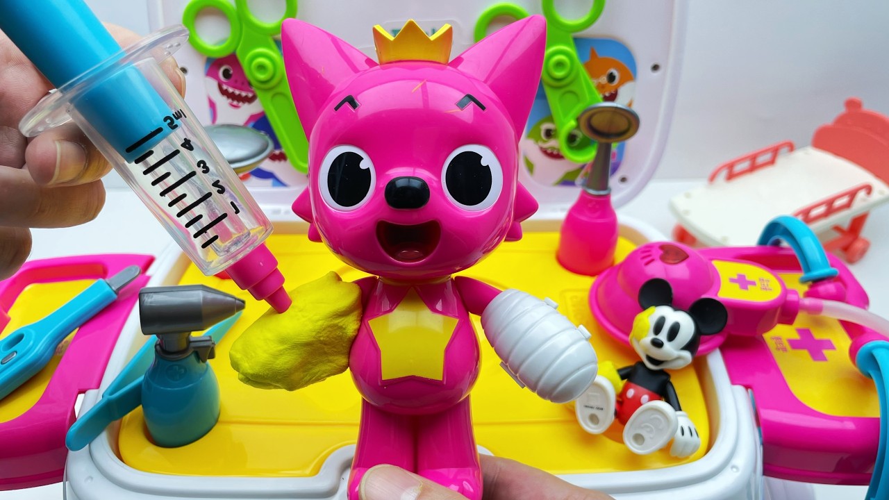 16-Minute Unboxing of the Bumper Fox Ambulance Doctor Toy Set  Bumper Fox is Injured ASMR Review Toy