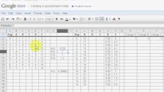 Creating a spreadsheet model for forecasting outcomes