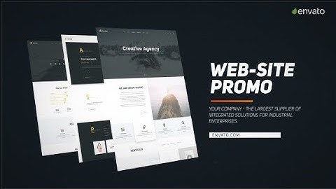 Website Presentation // website promo // after effects project free