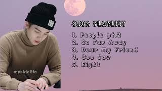 SUGA PLAYLIST for study, travel, sleep, cook screenshot 1