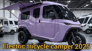 The Amazing 2025 Mint Purple Electric Tricycle Camper Review