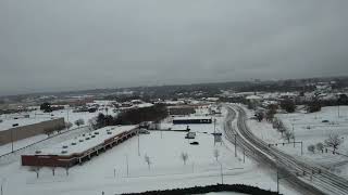 Danville Virginia January 25 2026 4:45pm Westover Drive, Piedmont Drive, Mount Cross road snow