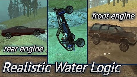Realistic Car Sinking In Water Logic - Realistic Handling v6.97 GTA SA