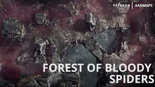 Advanced Animated Dungeon Maps - FOREST OF BLOODY SPIDERS battle maps