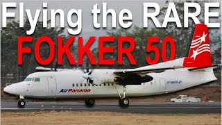 Flying the RARE Fokker 50 with Air Panama to Bocas del Toro!