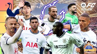 จัดอันดับ Tier List นักเตะ Tottenham Hotspur | BEST XI FC Online #fconline