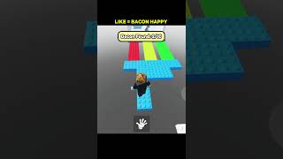 Sad Bacon Sitting After Completing Parkour Obby 😔 | Roblox Obby