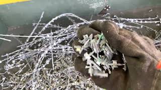 SHRED TEST - Barbed Wire - H-50 Hybrid Shredding System | CM Shredders