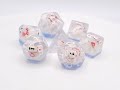 Animal Kingdom - Polar Bear Dive Old School 7 Piece DnD RPG Dice Set