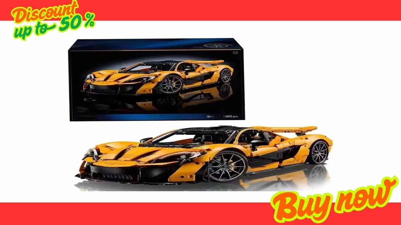 New technology P1 Supercar Building Block brick Model Kit-Adult Mechanical Engineering Toy