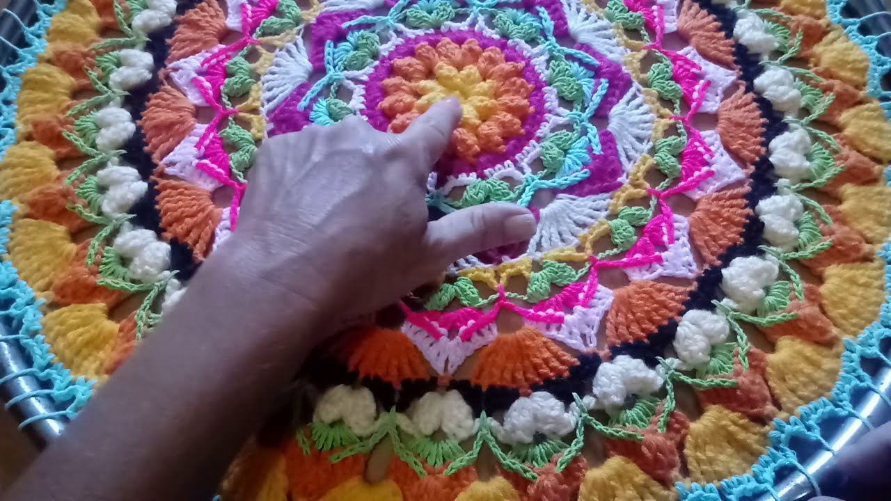 Mandala a crochet gigante (50 cm) 1/2
