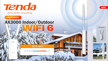 Tenda OAP3000 - AX3000 Indoor/Outdoor Wi-Fi6 Access Point