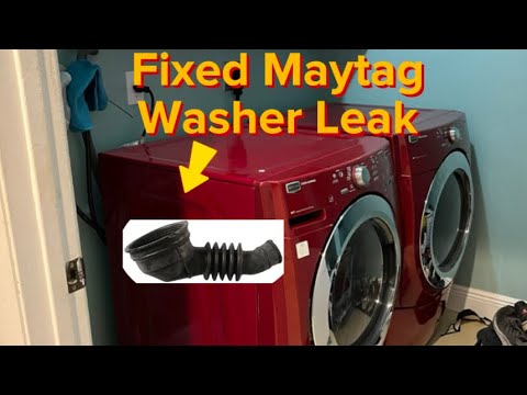 Fixed Leak on Maytag Washer. Model # MHWE3000VF00 - YouTube
