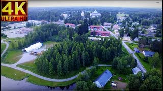 Kerimäki Finland 4K  Bird`s Eye view