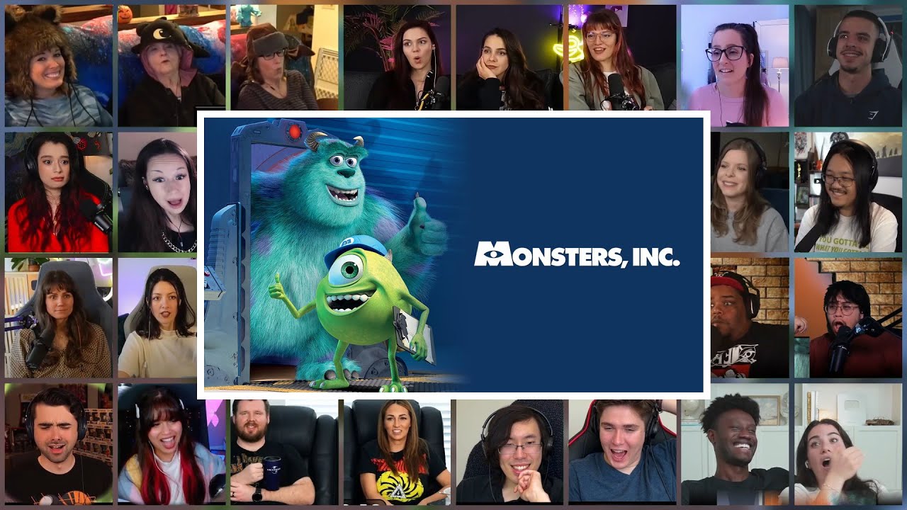 Monster Inc (2001) Movie Reaction Mashup