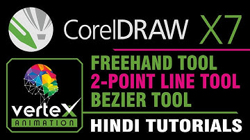 Corel Draw x7 || Beginners - FREEHAND TOOL, 2-POINT LINE TOOL & BEZIER TOOL || Pt- 17 || Hindi/Urdu