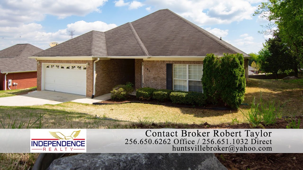 Home for Sale Huntsville AL 145 Derwent Lane YT YouTube