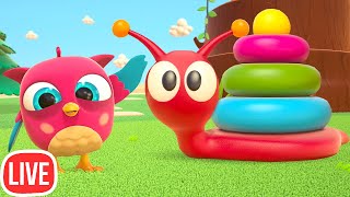 Download Lagu 🔴 Lär dig färger genom att leka med ugglan Hop Hop! Rolig tecknad film och animation för barn MP3