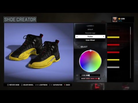 NBA 2K16 Shoe Creator - Air Jordan 12 