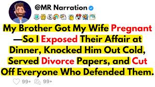 My Brother Got My Wife Pregnant—So I Exposed Them at Dinner and Destroyed Everyone.