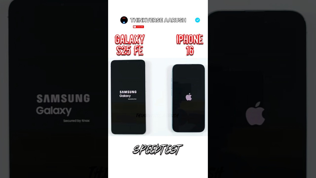SAMSUNG S25 FE ⚡️ IPHONE 16 | SPEEDTEST 