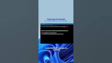 Top Robocopy Commands You Need to Know! 🚀