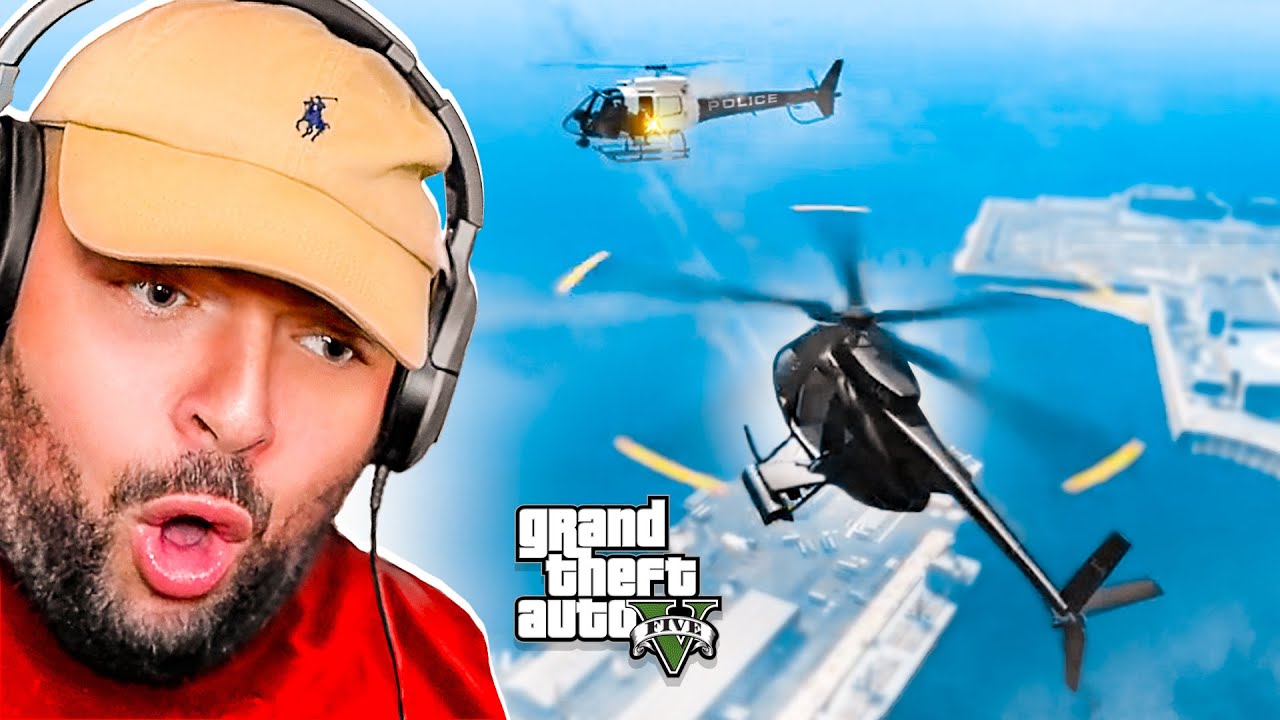 VUURGEVECHT IN DE LUCHT MET POLITIE HELIKOPTER..🚁(GTA RP)