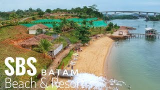 Wisata Pantai Sbs Dan Resort Jembatan 5 Barelang Batam Drone View Sbs Beach & Resort Drone Batam