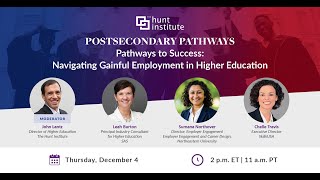 Postsecondary Pathways | Pathways to Success: Navigating Gainful Employment in Higher Education