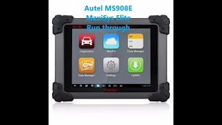 Autel MaxiSys Elite review and run through