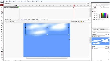 How to create cloud animation in flash by Nikhil Nangude