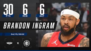 Brandon Ingram sends the Pelicans to the playoffs 🙌 30 PTS, 6 REB and 6 AST 🔥