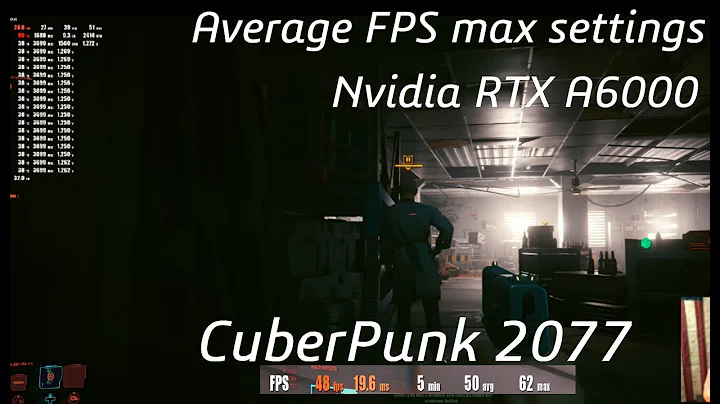 RTX A6000로 Cyberpunk 2077 최대 그래픽에서 FPS 측정!