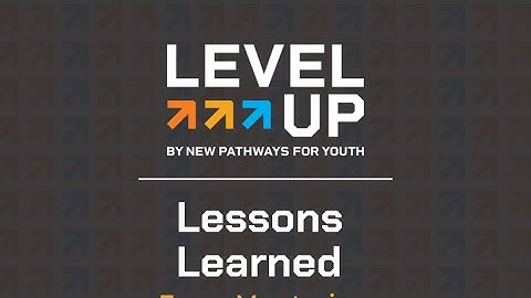 Lessons Learned from Mentoring